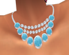 Silver N Blue Necklace