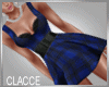 C plaid blue kel dress