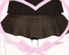 brown plaid mini skirt !