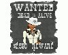 Wanted sticker