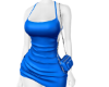 blue dress with bag