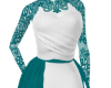 Sea Green lace Dress