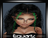 Kioni Black/Green Hair