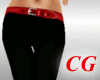(CG) Black Pants Red