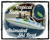 Tropical Summer Ski Boat