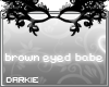 Brown eyed babe Sticker