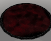 Dark Red Fur Rug