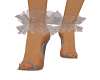taupe ruffle shoes