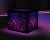 Cube,, stool,, purple