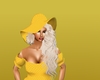 Yellow Polka Dot Hat