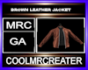 BROWN LEATHER JACKET