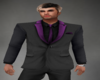 Black Suit with Purple