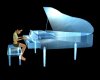 Transparent Blue Piano