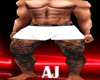 AJ  Mens  Boxers White