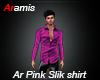 Ar Pink Silk Shirt