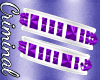 F| Purple White Armbands