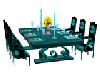 Dining Table in Teal