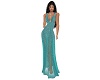 Glimmering Teal Gown