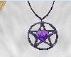 Purple Pentacle Necklace