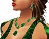 Emerald and Gold Necklac
