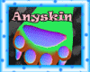 Neon Pink Lime Fur Rave Toxic Rainbow  Foxy Wolf Cat2