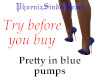 Pretty in blue pumps