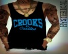 Crooks Black/Blue Tank
