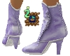 Lilac Kid Leather Boots