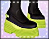*Y* Neon Boots - Green