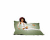 kiss pillow green