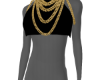 Top + Gold Chains Black