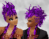 Purple & Black Mohawk