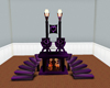 Purple couples throne