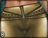 Gold Leather Club Pants