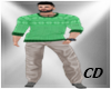 CD Green Sweater Winter