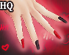 HQ ❖ Red/Black Nails