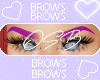 Purple brows
