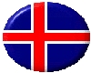 Icelandic flag button