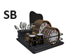 SB* Black Dish Rack