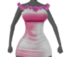 rose velvet short dress