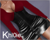 K red leatherette dress