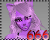 (666) Evil purple kitty