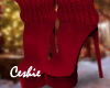 ☆ Knit Boots Red