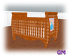 (QM) Sleigh Bed Crib