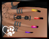 Rainbow Nails Rings Tat