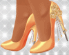 Golden Orange High Heels