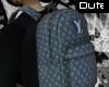 'D' Grey lv backpack