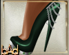 Emerald Chain Heels