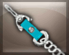 [R] Chain Leash Blue