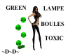 Lamps Boules Toxic Green